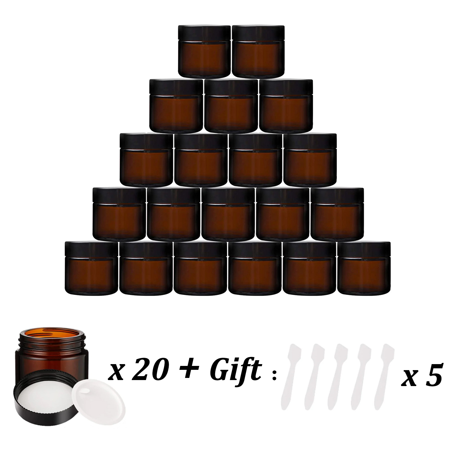 20 adet küçük amber cam kavano - Food Storage Set Glass incelemesi ve fiyatı
