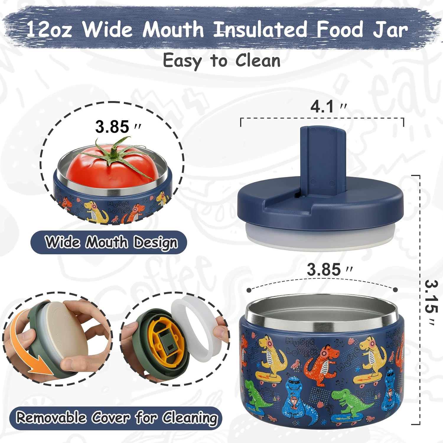 12oz Yalıtımlı Vakumlu Yiyecek - Food Storage Box Stainless Steel incelemesi ve fiyatı