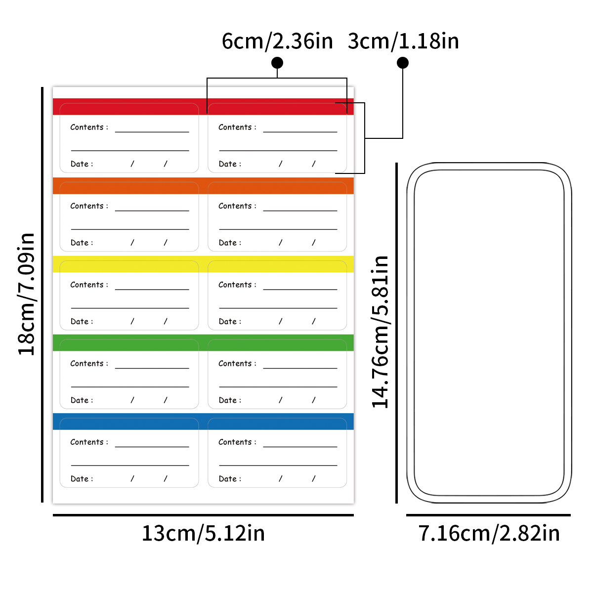Gıda için 10 Yaprak/Paket Dond - Food Storage Labels incelemesi ve fiyatı