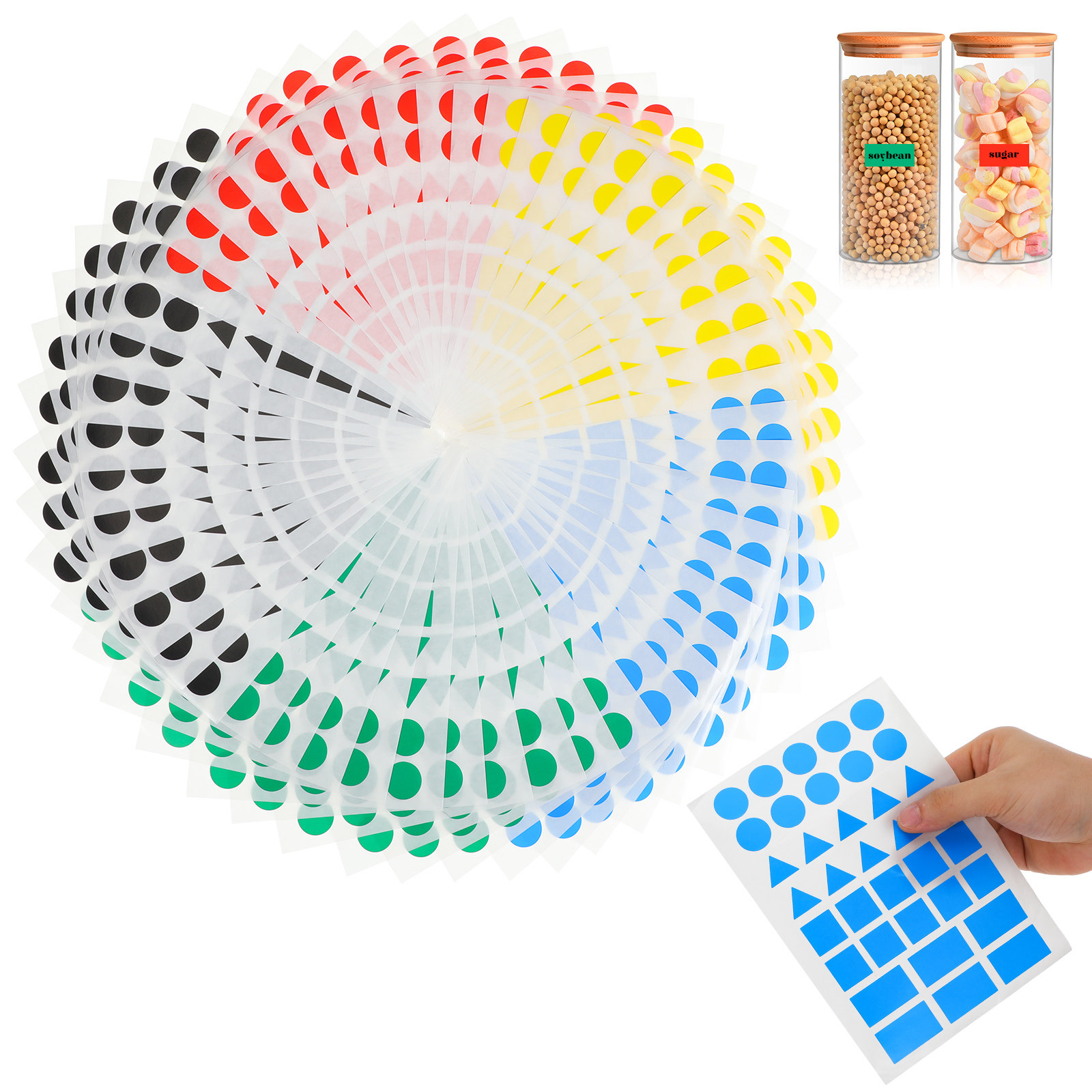 50 Adet Renk Kodlu Etiket, Taş - Food Storage Labels incelemesi ve fiyatı